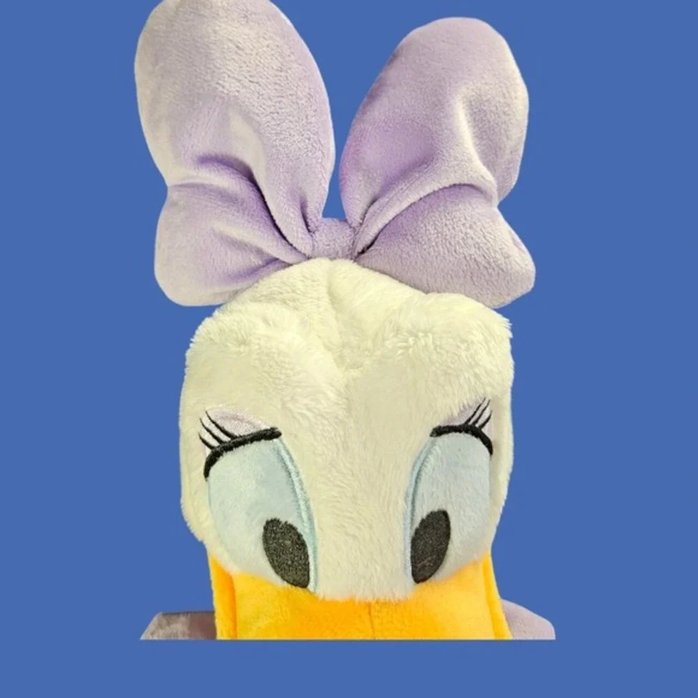 Disney Store Daisy Duck Original Plush Stuffed Animal Toy Lavender Bow Shoes 18